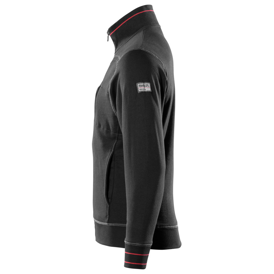 MASCOT® Chania Sweatshirt mit Reißverschluss Größe S, schwarz Produktbild img3 L