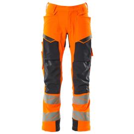 Herren Stretch Hose Mascot ACCELERATE SAFE Hi-vis Orange/Schwarzblau Produktbild