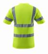 T-Shirt, V-Ausschnitt T-shirt Größe XL, hi-vis gelb Produktbild img4 S