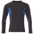 Sweatshirt, moderne Passform Sweatshirt Größe 4XLONE, schwarzblau/azurblau Produktbild img1 S