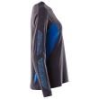 T-Shirt, Langarm, Damen T-shirt Größe 5XLONE, schwarzblau/azurblau Produktbild img5 S