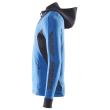 Sweatshirt mit Kapuze, moderne Passform Sweatshirt mit Reißverschluss Größe XL ONE, azurblau/schwarzblau Produktbild img3 S
