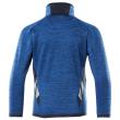 Fleecepullover für Kinder, kurzer Zipper Pullover für Kinder Größe 128, azurblau/schwarzblau Produktbild img4 S