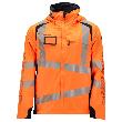 Hard Shell Jacke mit leichtem Futter Jacke Größe L, hi-vis orange/schwarzblau Produktbild img1 S