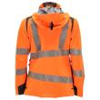 Hard Shell Jacke, Damen, leichtem Futter Jacke Größe S, hi-vis orange/dunkelanthrazit Produktbild img4 S
