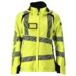 Hard Shell Jacke, Damen, leichtem Futter Jacke Größe S, hi-vis gelb/schwarz Produktbild img1 S