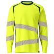 T-Shirt, Langarm, moderne Passform T-shirt Größe 3XLONE, hi-vis gelb/dunkelpetroleum Produktbild img1 S
