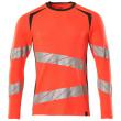 T-Shirt, Langarm, moderne Passform T-shirt Größe 2XLONE, hi-vis rot/dunkelanthrazit Produktbild img1 S