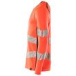T-Shirt, Langarm, moderne Passform T-shirt Größe 2XLONE, hi-vis rot/dunkelanthrazit Produktbild img3 S