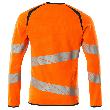 Sweatshirt, moderne Passform Sweatshirt Größe 4XLONE, hi-vis orange/dunkelpetroleum Produktbild img4 S