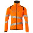 Fleecepullover mit Reißverschluss Microfleecejacke Größe 4XL, hi-vis orange/dunkelanthrazit Produktbild img1 S
