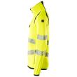 Fleecepullover mit Reißverschluss Microfleecejacke Größe S, hi-vis gelb/schwarz Produktbild img3 S
