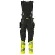 Kombihose, Hängetaschen,ULTIMATE STRETCH Kombihose Größe 90C52, schwarz/hi-vis gelb Produktbild img4 S