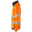 Sweatshirt mit Reißverschluss,modern Fit Sweatshirt mit Reißverschluss Größe XS, hi-vis orange/schwarzblau Produktbild img3 S