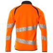 Sweatshirt mit Reißverschluss,modern Fit Sweatshirt mit Reißverschluss Größe XS, hi-vis orange/schwarzblau Produktbild img4 S