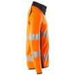 Sweatshirt mit Reißverschluss,modern Fit Sweatshirt mit Reißverschluss Größe XS, hi-vis orange/schwarzblau Produktbild img5 S