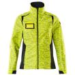 Soft Shell Jacke, Reflexeffekte, Damen Soft Shell Jacke Größe L, hi-vis gelb/schwarzblau Produktbild img1 S