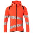 Sweatshirt mit Kapuze, moderne Passform Kapuzensweatshirt Größe 5XL, Hi-vis rot/schwarzblau Produktbild img1 S
