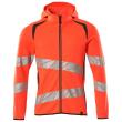Sweatshirt mit Kapuze, moderne Passform Kapuzensweatshirt Größe L, hi-vis rot/dunkelanthrazit Produktbild img1 S