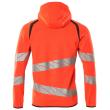 Sweatshirt mit Kapuze, moderne Passform Kapuzensweatshirt Größe L, hi-vis rot/dunkelanthrazit Produktbild img4 S