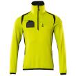 Fleecepullover mit kurzem Reißverschluss Microfleecejacke Größe 5XL, hi-vis gelb/schwarz Produktbild img1 S
