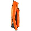 Fleecepullover mit kurzem Zipper, Damen Microfleecejacke Größe XL, hi-vis orange/schwarzblau Produktbild img5 S