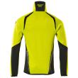 Fleecepullover mit Reißverschluss Microfleecejacke Größe 2XL, hi-vis gelb/schwarz Produktbild img4 S