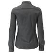 Hemd, moderne Damenpassform, Stretch Damenbluse dunkelanthtazit/hellgrau-meliert Produktbild img4 S