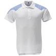 Polo-Shirt, Kurzarm Polo-shirt Größe S, weiss/azurblau Produktbild img1 S