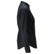 Hemd, moderne Damenpassform Damenbluse vollschwarz Produktbild img5 S