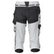 Dreiviertel-Hose, Knietaschen, Stretch Handwerker-Dreiviertel-Hose Größe C44, weiss/Anthrazitgrau Produktbild img4 S