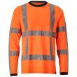 T-Shirt, Langarm, moderne Passform T-shirt Größe 4XL, hi-vis orange Produktbild img1 S