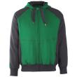 MASCOT® Wiesbaden Kapuzensweatshirt Größe S, grün/schwarz Produktbild img1 S