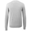 Strickpullover V-Ausschnitt, Merinowolle Strickpullover Größe 3XL, grau-meliert Produktbild img4 S