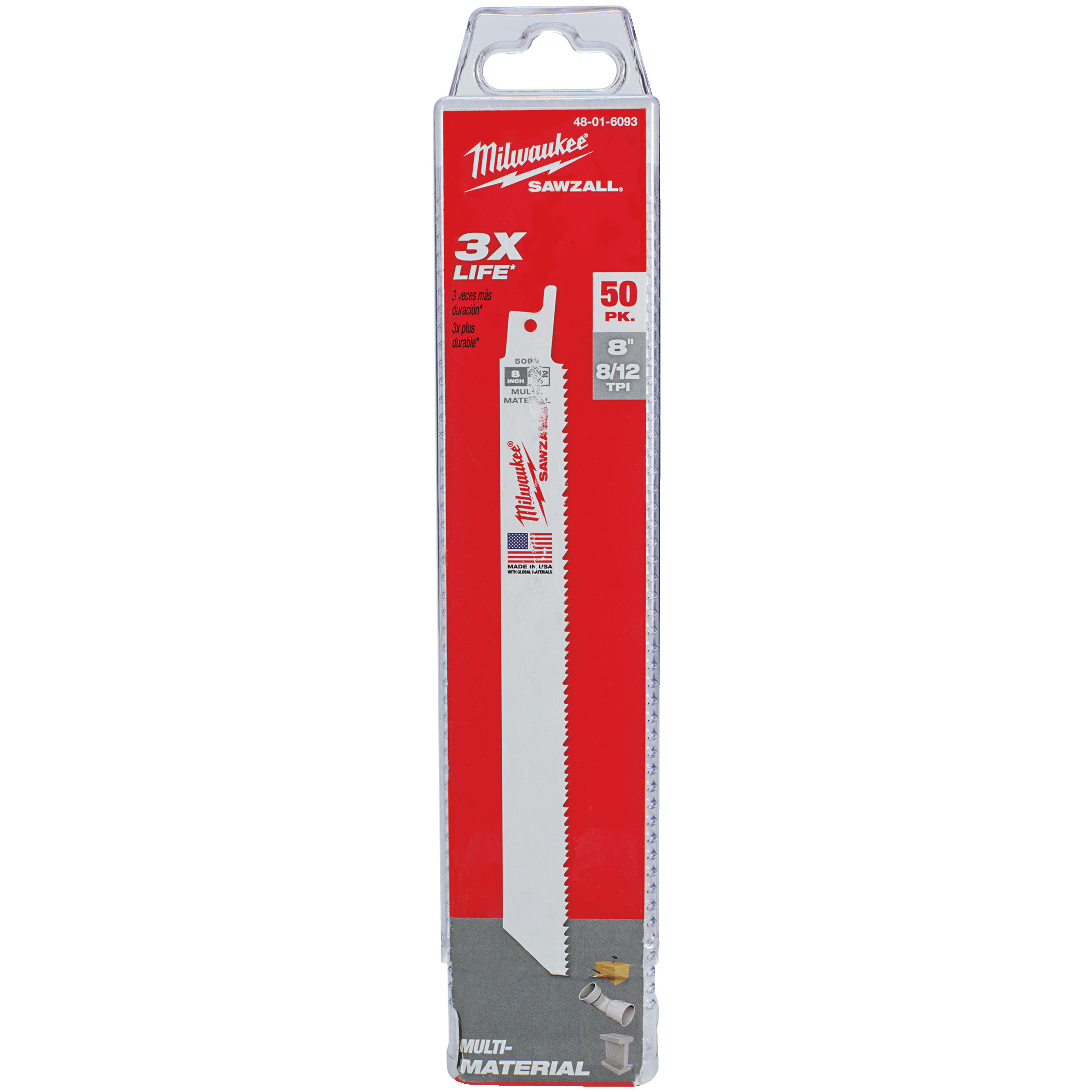 Säbelsägeblatt General Purpose, flexibel 200 x 3,2/2,1 mm (8/12 TPI) Produktbild img2 L