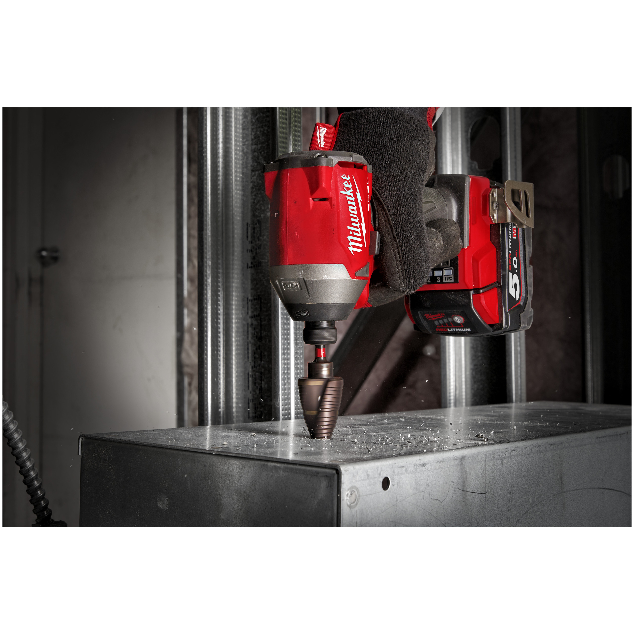 Schlagfester Stufenbohrer SHOCKWAVE Milwaukee Produktbild img4 L
