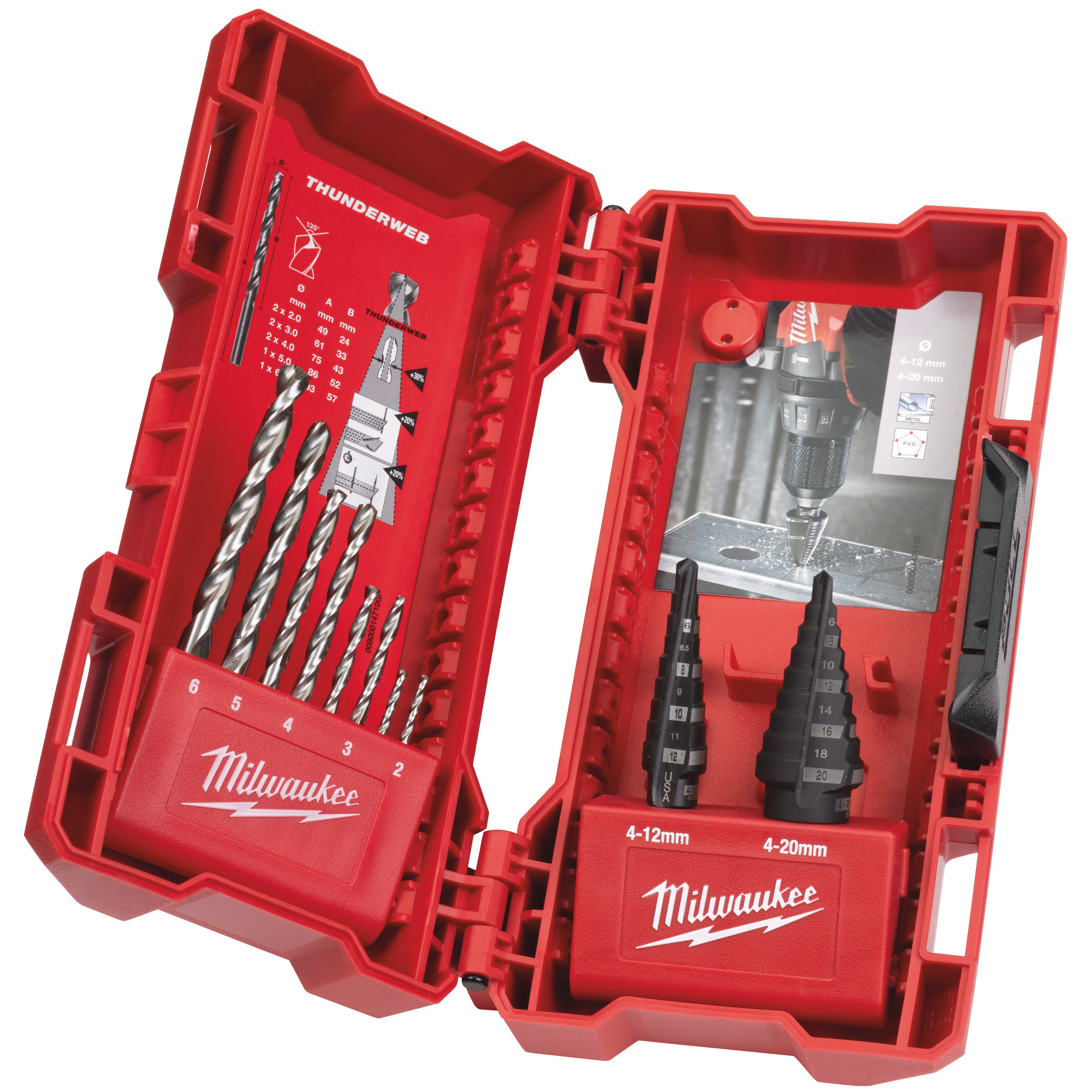 Stufenbohrer- und Metallbohrer 10-teiliges Set Produktbild img1 L