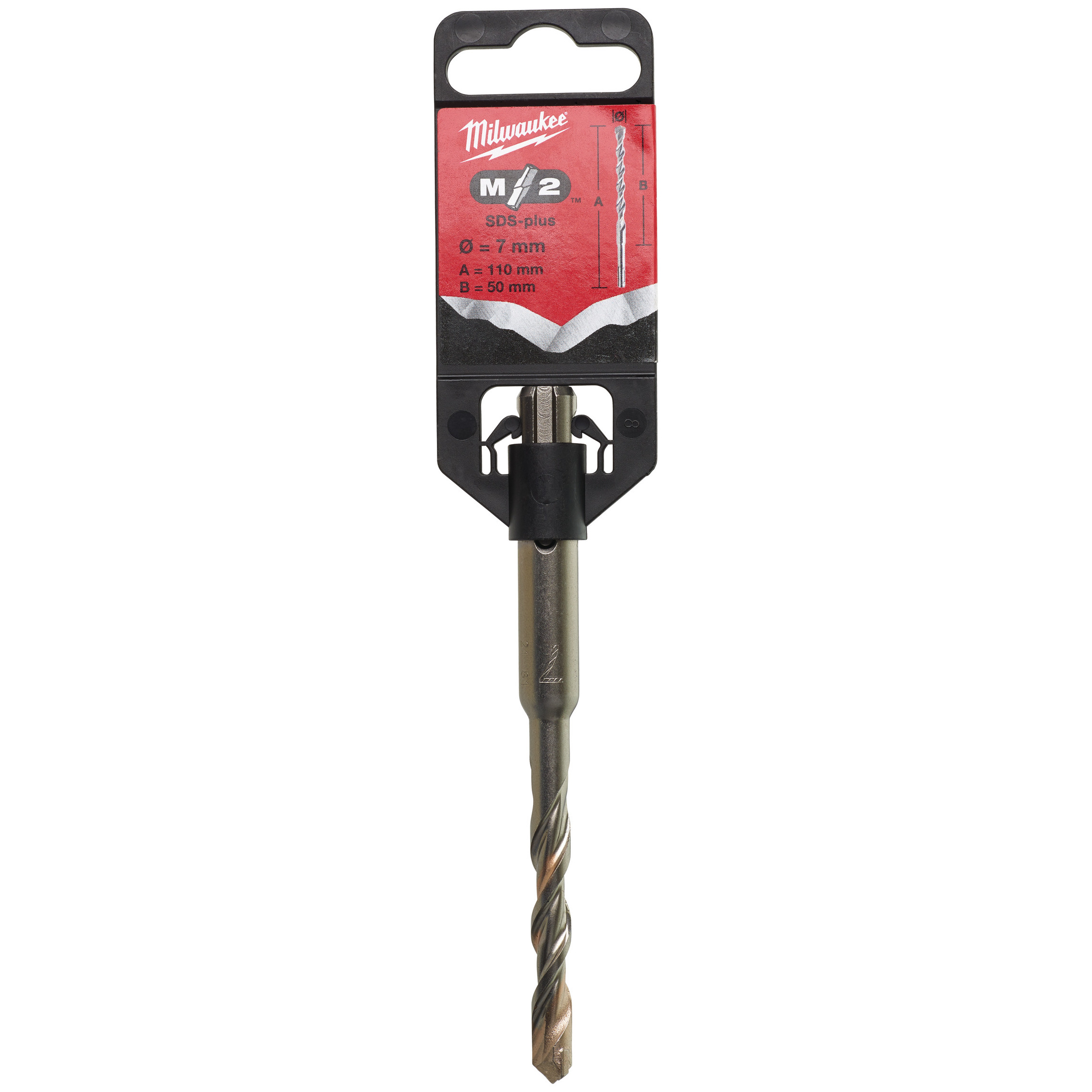 Hammerbohrer M2, SDS-Plus 2-Schneiden Milwaukee Produktbild img3 L