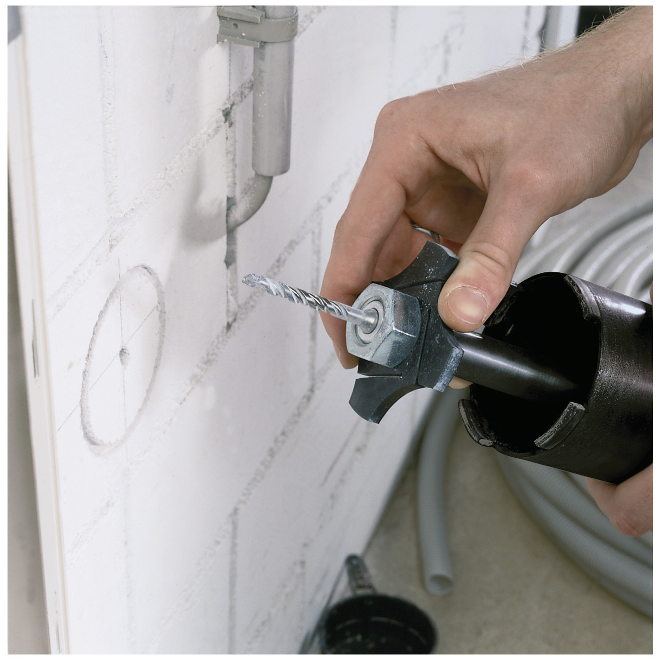 Diamant-Trockenbohrkrone für Staubabsaugung DCHXL 132 x 490 mm / 1 1/4" UNC Produktbild img4 L