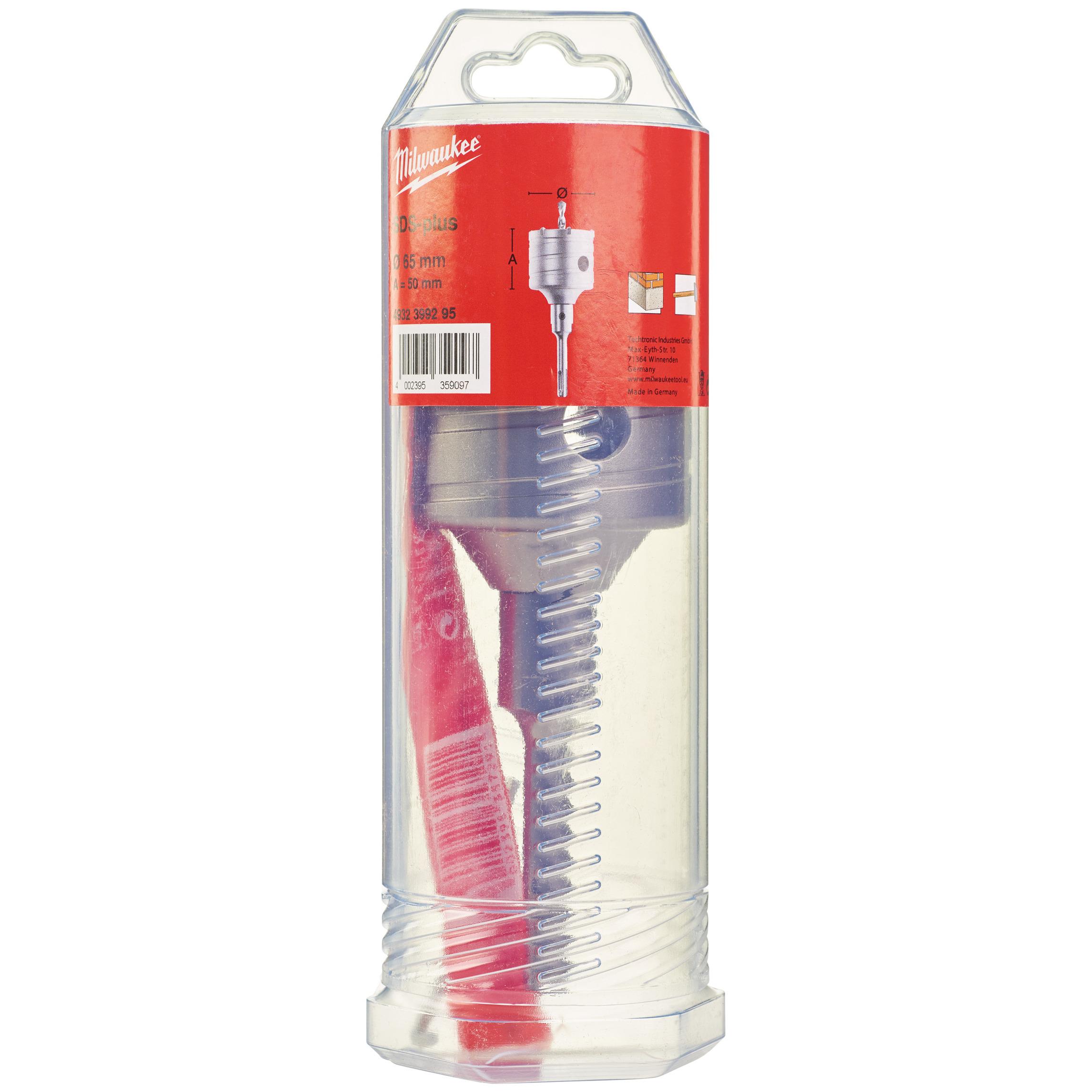 Hammerfeste Schlagbohrkrone SDS-Plus Set 65 x 182 mm Produktbild img2 L