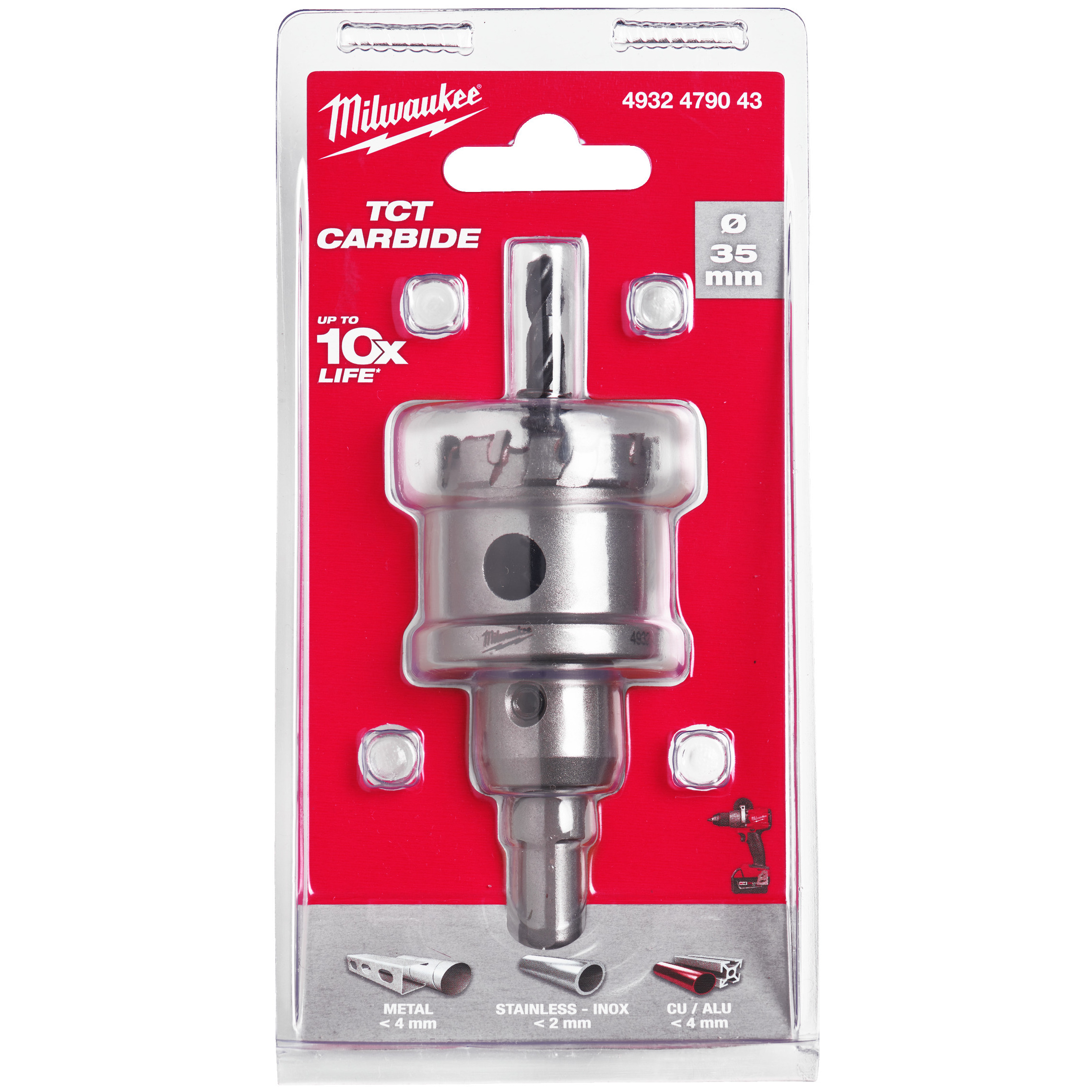 TCT Lochsäge HM-bestückt einteilig 35 mm Produktbild img5 L