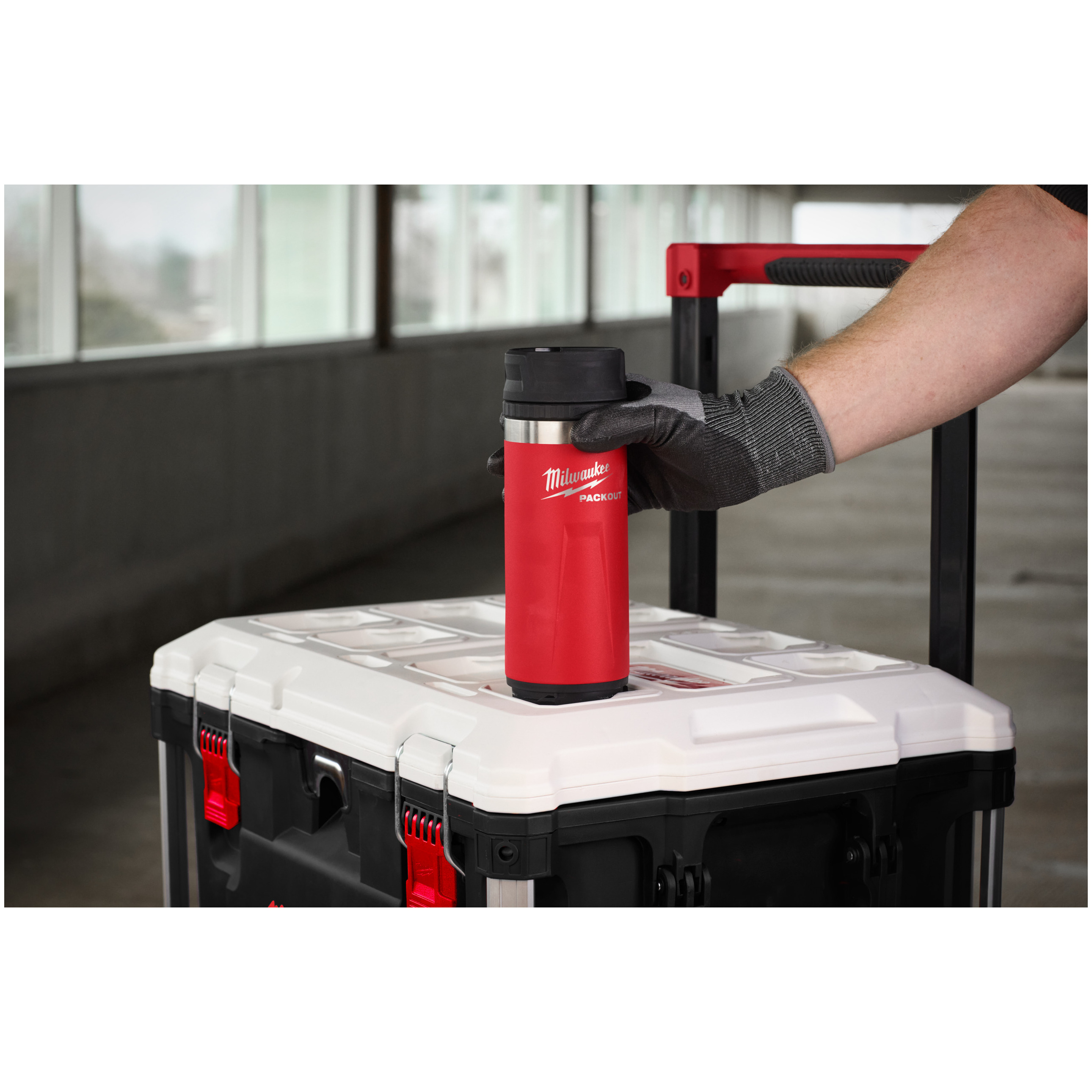 PACKOUT Isolierbecher 530 ml mit Trinkdeckel, rot Produktbild img2 L