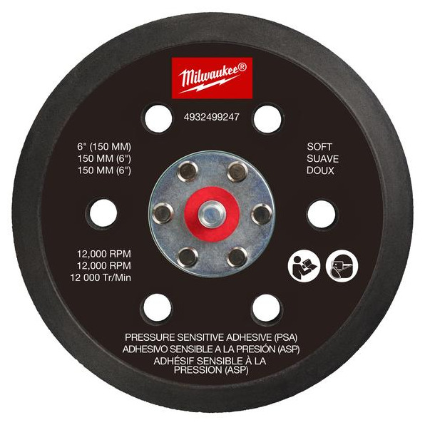 FROSBPHP150 Schleifteller für M12 FUEL 150 mm Exzenterschleifer - hart und druckempfindlich haftend Produktbild img1 L