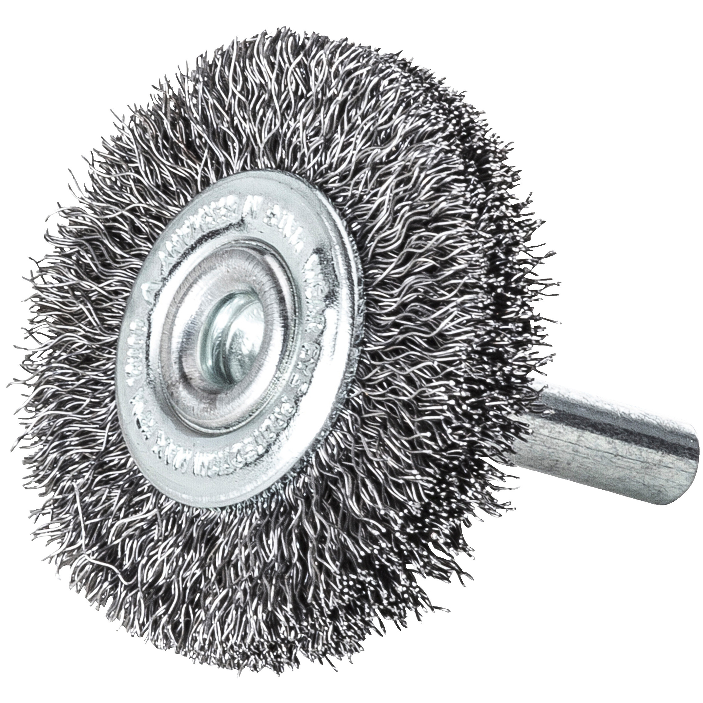 Rundbürste für Geradschleifer, gewellt, Stahl 40 x 96 x 0,2 mm, 6 mm Schaft Produktbild img1 L