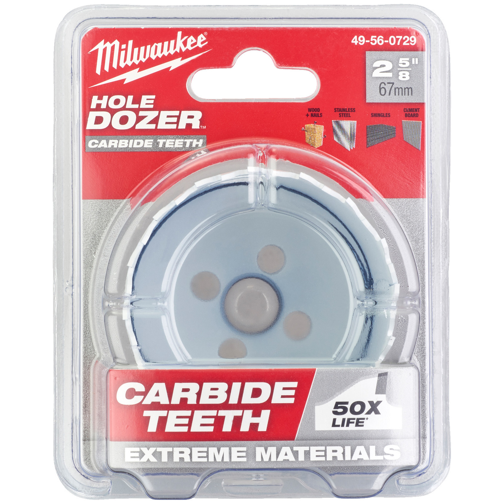 Lochsäge mit HM-Verzahnung Milwaukee Hole Dozer Produktbild img2 L