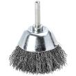Topfbürste für Geradschleifer, gewellt, Stahl 70 x 25 x 0,3 mm, 6 mm Schaft Produktbild