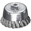 Topfbürste für Winkelschleifer, gezopft, Stahl 90 x 20 x 0,5 mm, M14 Produktbild