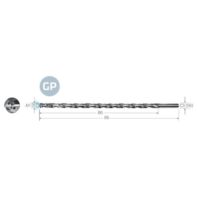 PREMUS-GP Bohrer VHM-IKZ UNI Werksn.HA 25XA11 TiAlN 10,00mm Produktbild img1 L