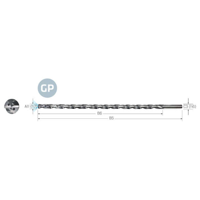 PREMUS-GP Bohrer VHM-IKZ UNI Werksn.HA 30xA11 TiAlN 10,00mm Produktbild img1 L