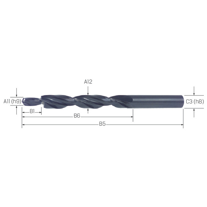 PREMUS MF-Bohrer HSS 180° DIN8376/N mittel dampfbeh.M 3 Produktbild img1 L